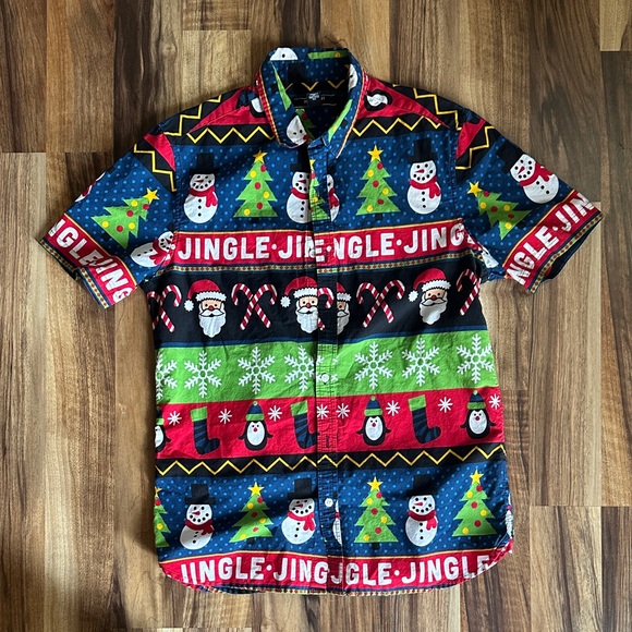 Forever 21 Other - Festive Christmas Patterned Men's Shirt